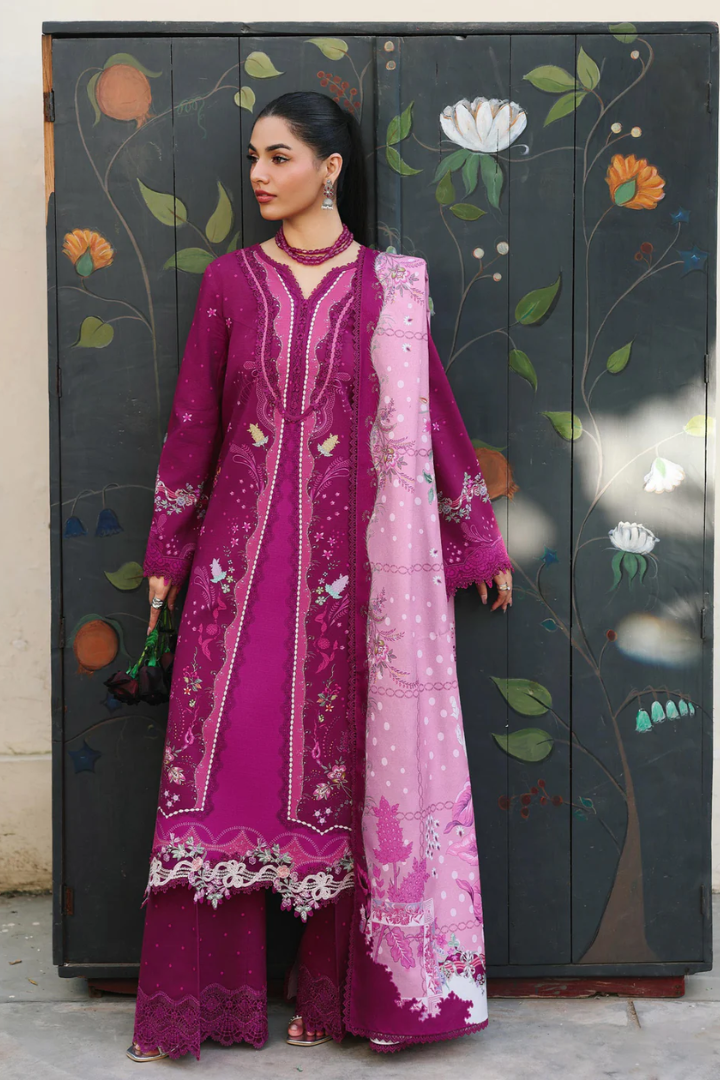 Qalamkar Qprints Winter 3PCS Unstitched Collection 2025 QW 01 B | Joris - Mirha Fashion