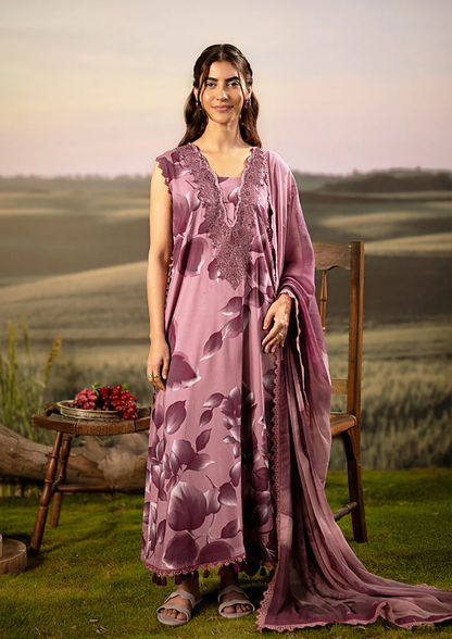 Maria B. MBasic Fall 2025 Collection – 3 Piece Unstitched Suit | 01A