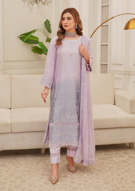 Agha Noor Silk Ready to Wear Collection Nov-2025 | Light Purple