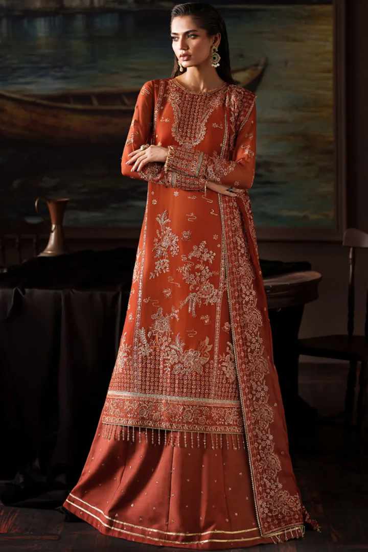 Zarif Premium Chiffon Unstitched Collection 2025 | ZRF-PRC-07 ELEONORE