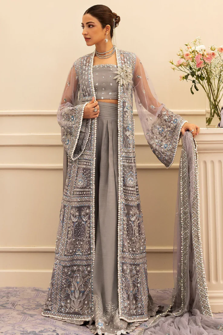 Sadaf Fawad Khan Siraa Festive 3 PCS Unstitched | OVERCAST WHISPER