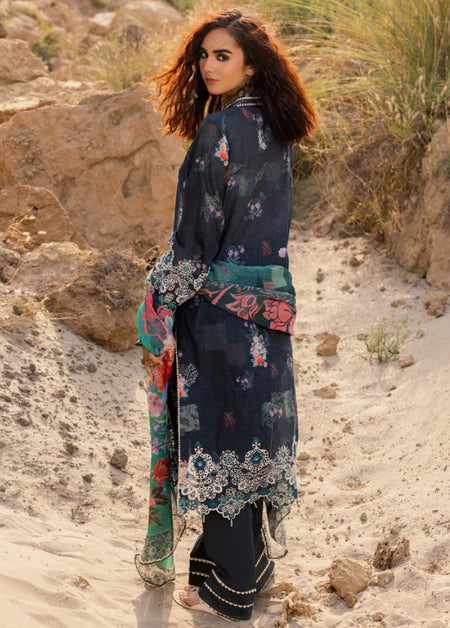 Adan's Libas Printskari Unstitched Lawn 2023 | 1