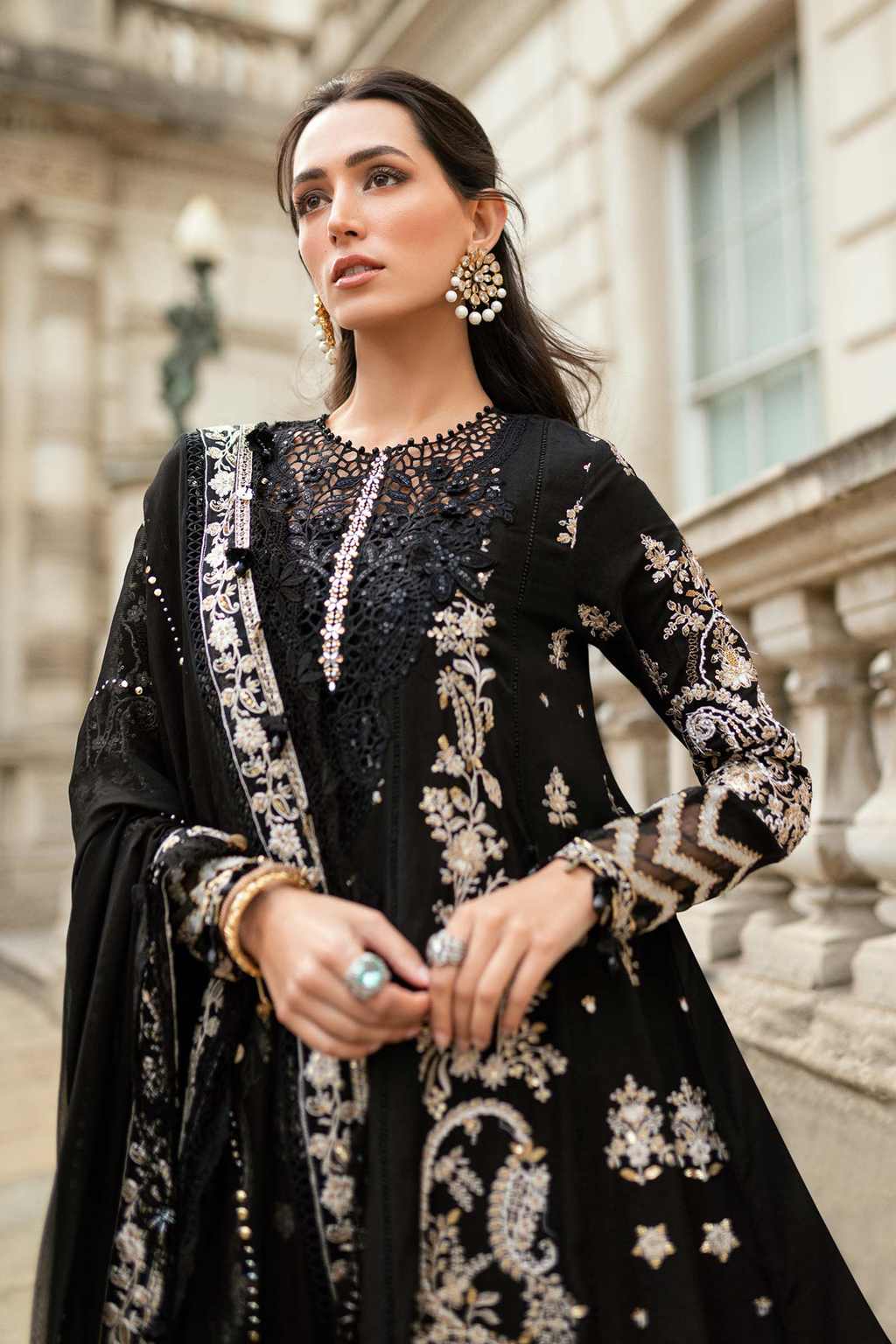 Maria B Soiree 3PCS Unstitched Formals V-01 2025 | D3