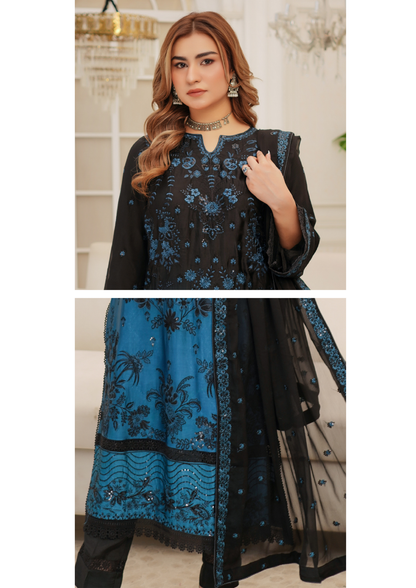 Agha Noor Silk Ready to Wear Collection Nov-2025 | Malaysian black
