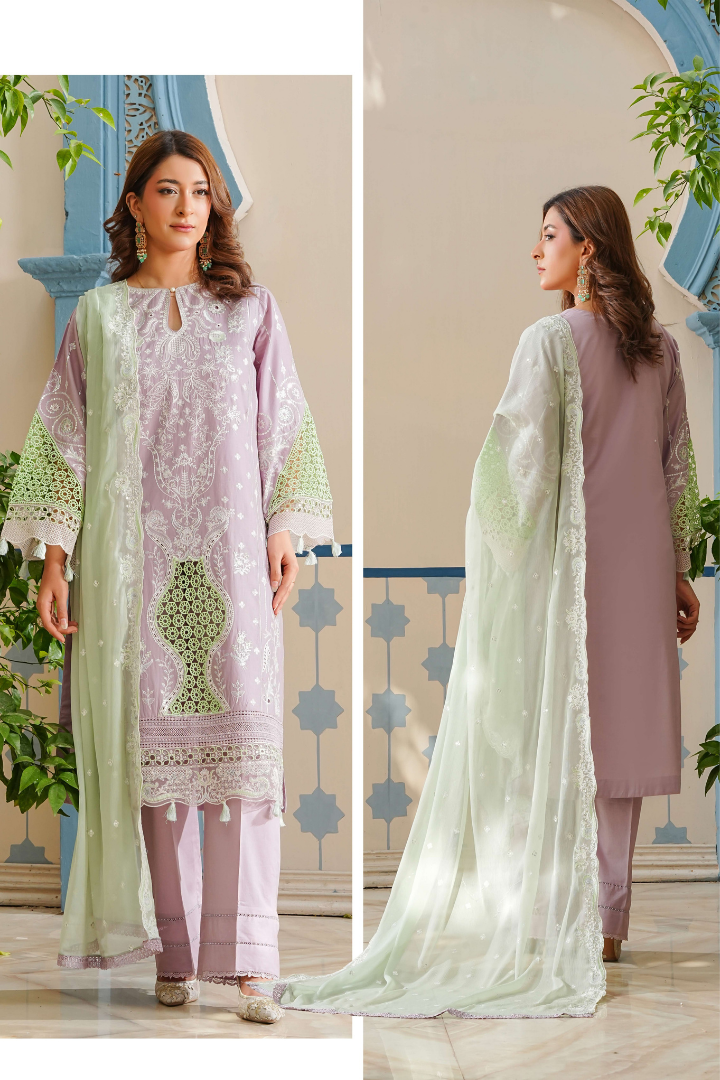 Shaanse Luxury Cotton Lumiere Drop-1 Ready to Wear Collection 2026 | Tea Pink