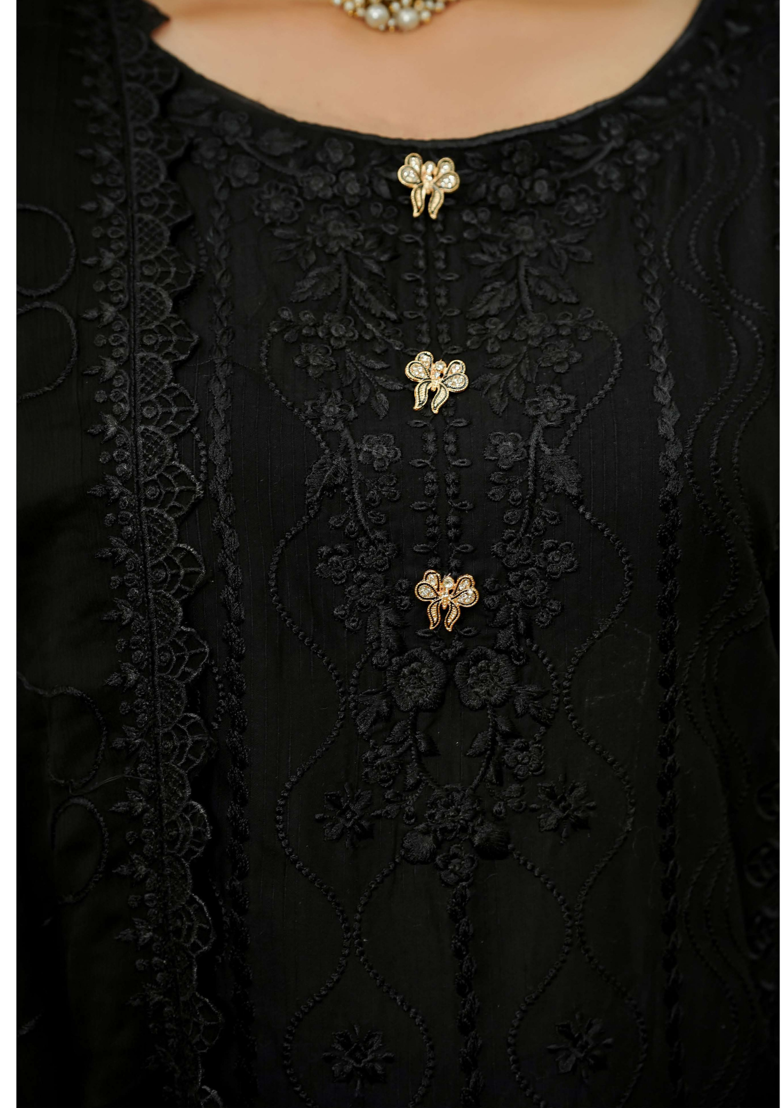 Agha Noor Cotton Ready To Wear Collection Ronak 2025 | Black