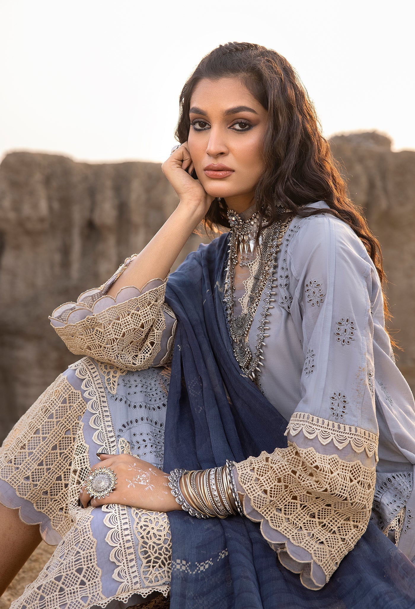 Adan Libaas Lawn By Hafsa Zia ADL101 -5526 - Mirha Fashion