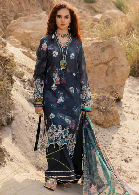 Adan's Libas Printskari Unstitched Lawn 2023 | 1