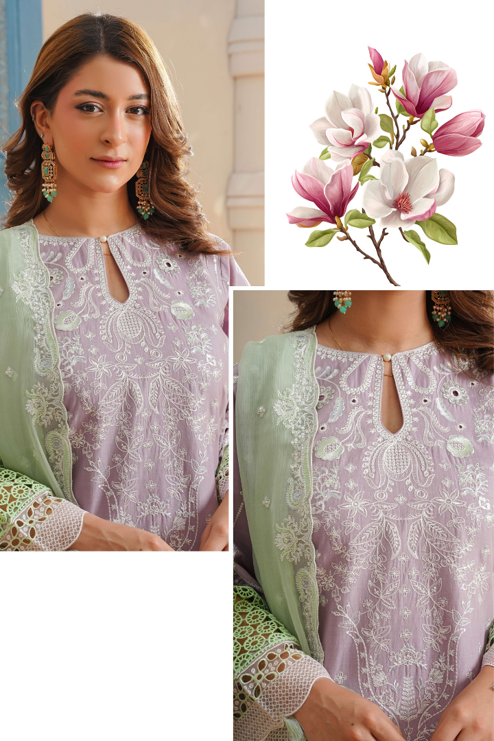 Shaanse Luxury Cotton Lumiere Drop-1 Ready to Wear Collection 2026 | Tea Pink