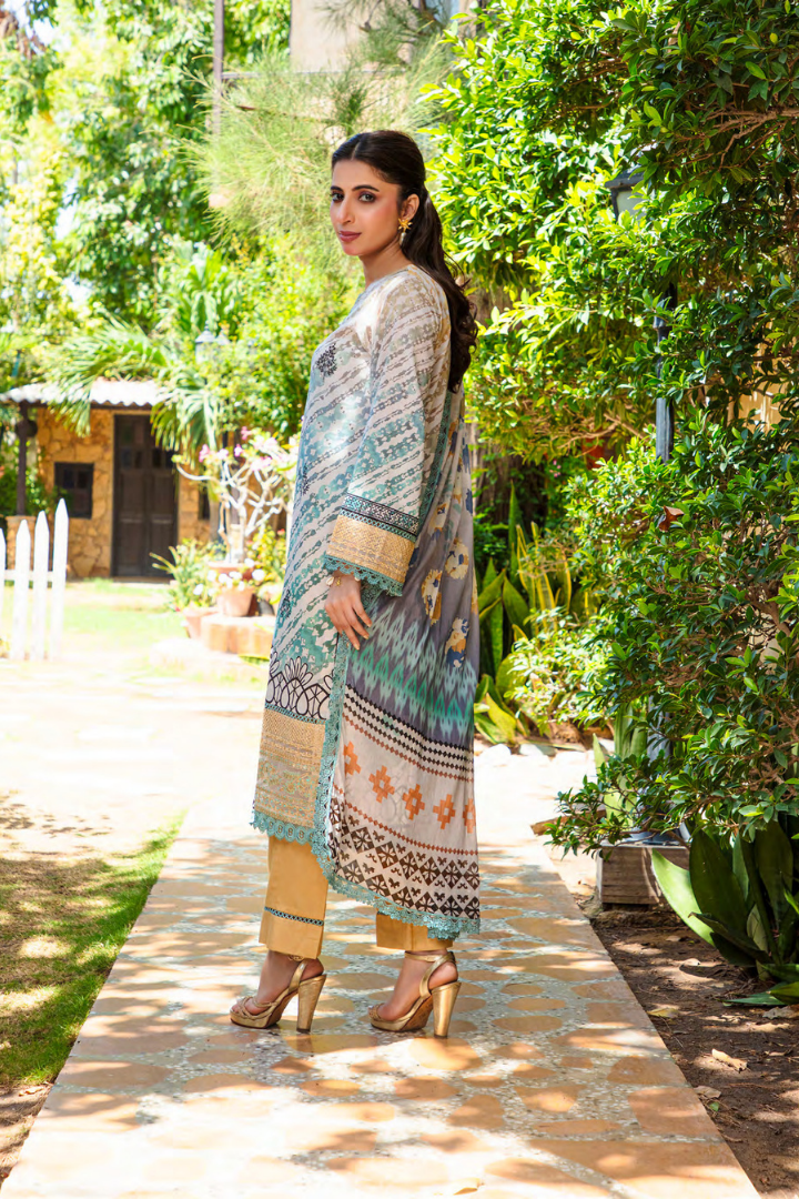 Shaanse Cotton Guldan Drop-1 Ready to Wear Collection 2026 | Off White - Mirha Fashion