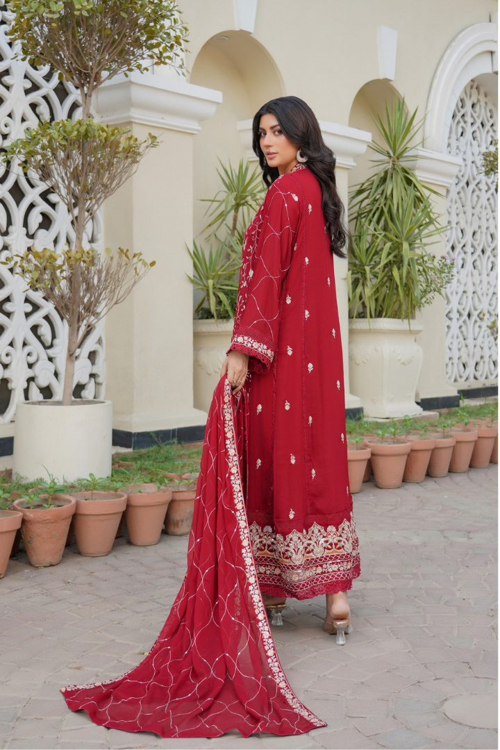 Agha Noor Luxury Gowns Afsanay Ready to Wear Collection | Red