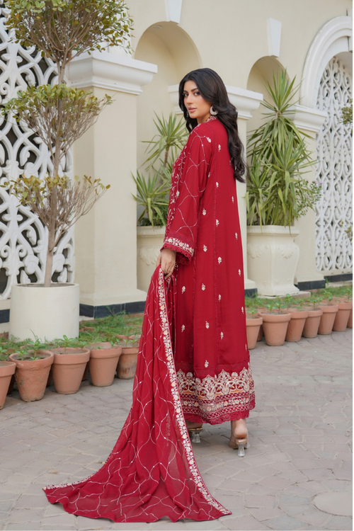 Agha Noor Luxury Gowns Afsanay Ready to Wear Collection | Red