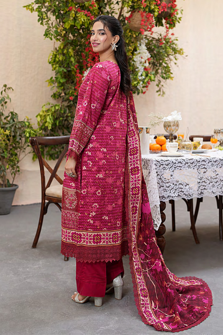 Shaanse Khuwab Vol-2 Ready To Wear Emb Cotton Collection 2026 | Red - Mirha Fashion