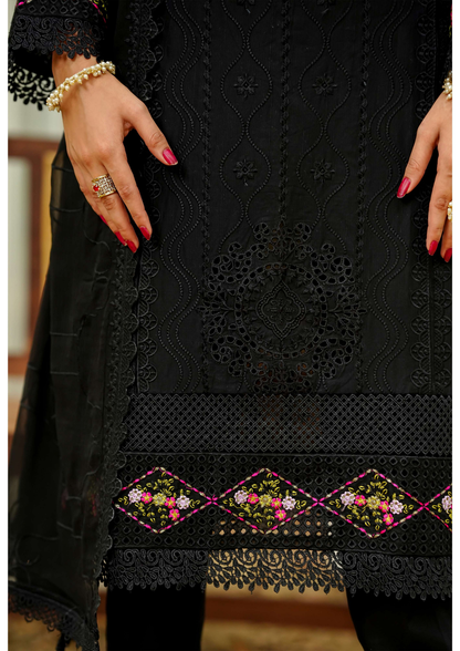 Agha Noor Cotton Ready To Wear Collection Ronak 2025 | Black