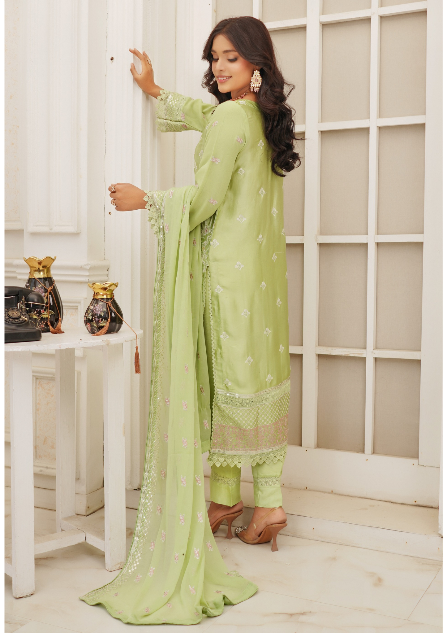 Agha Noor Silk Ready to Wear Collection Nov-2025 | Light Green