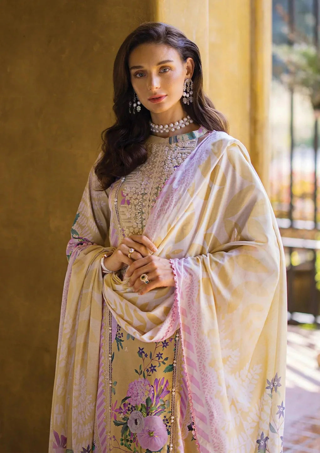 Elaf Print Chikankari Lawn Collection 2024 | Twinkle | ECT-4A