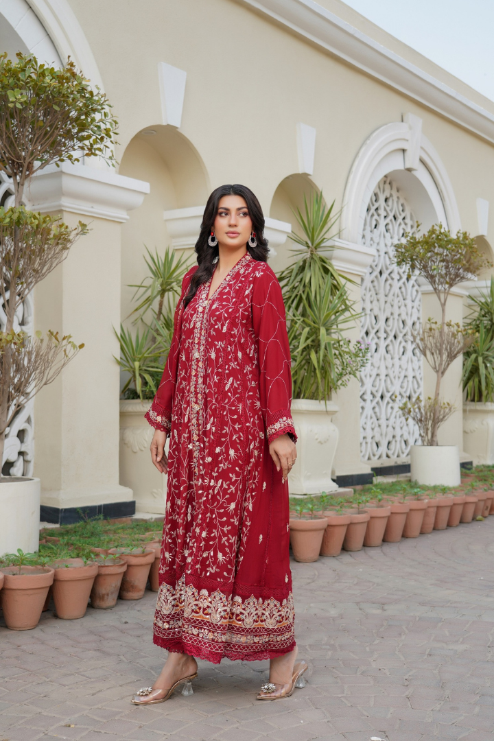 Agha Noor Luxury Gowns Afsanay Ready to Wear Collection | Red