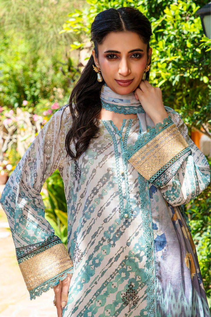 Shaanse Cotton Guldan Drop-1 Ready to Wear Collection 2026 | Off White - Mirha Fashion