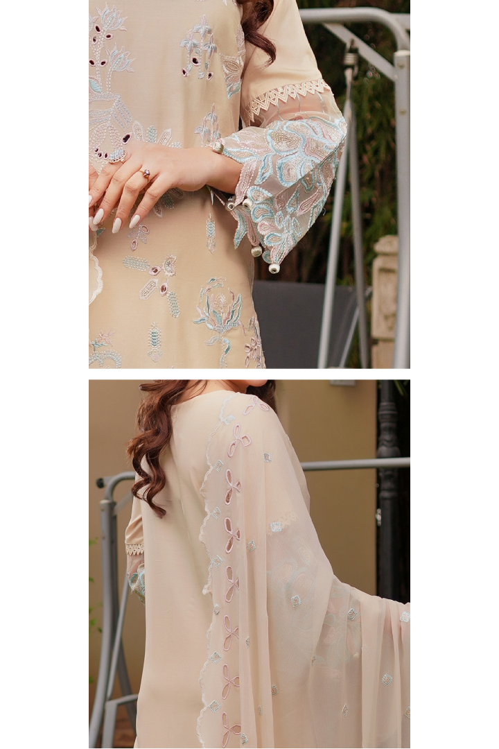 Shaanse Cyra Vol-2 Cotton Silk 3PCS Ready to Wear Collection Jan-26 | Skin