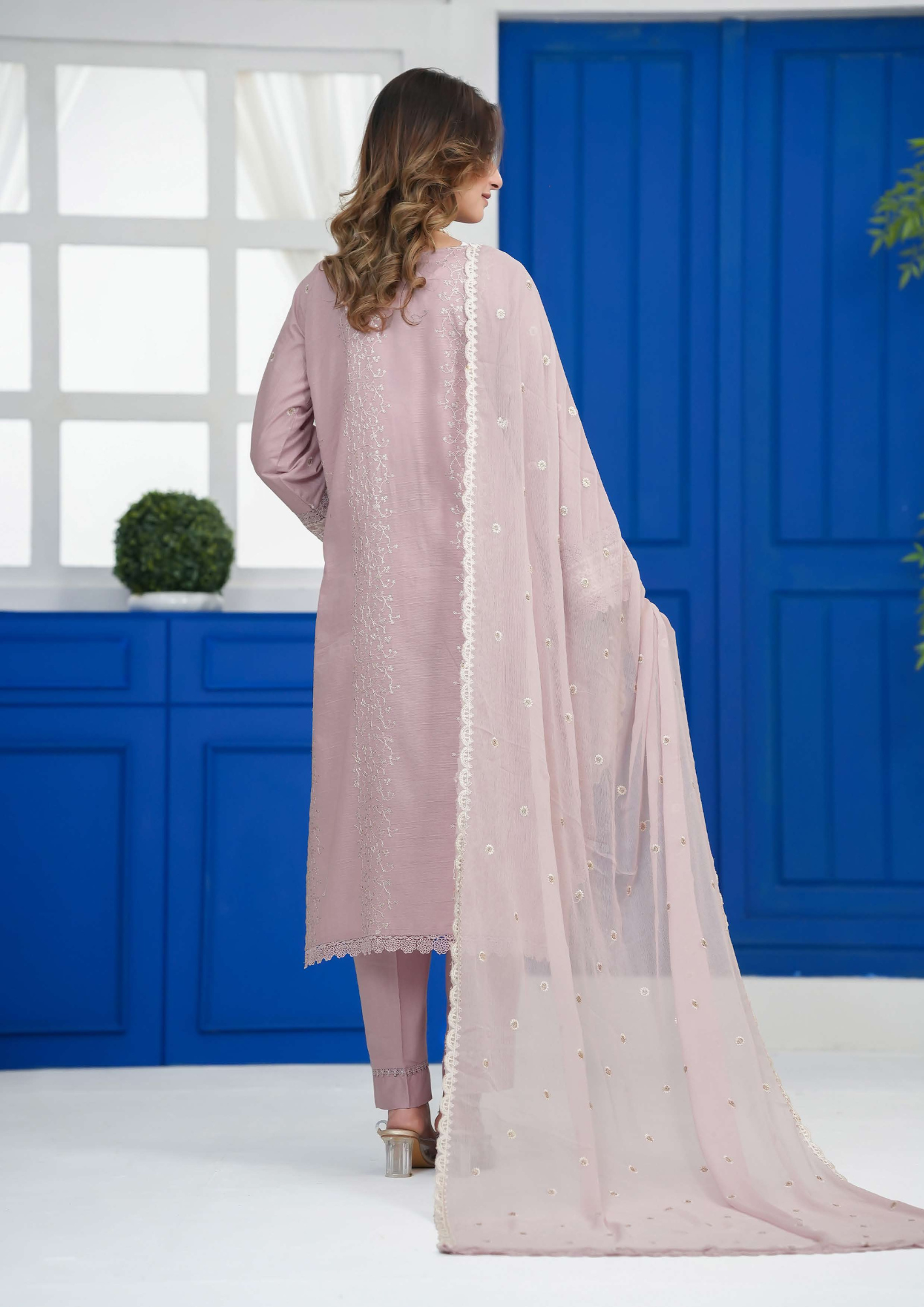 Agha Noor Cotton Ready To Wear Collection Khushi | Tea Pink