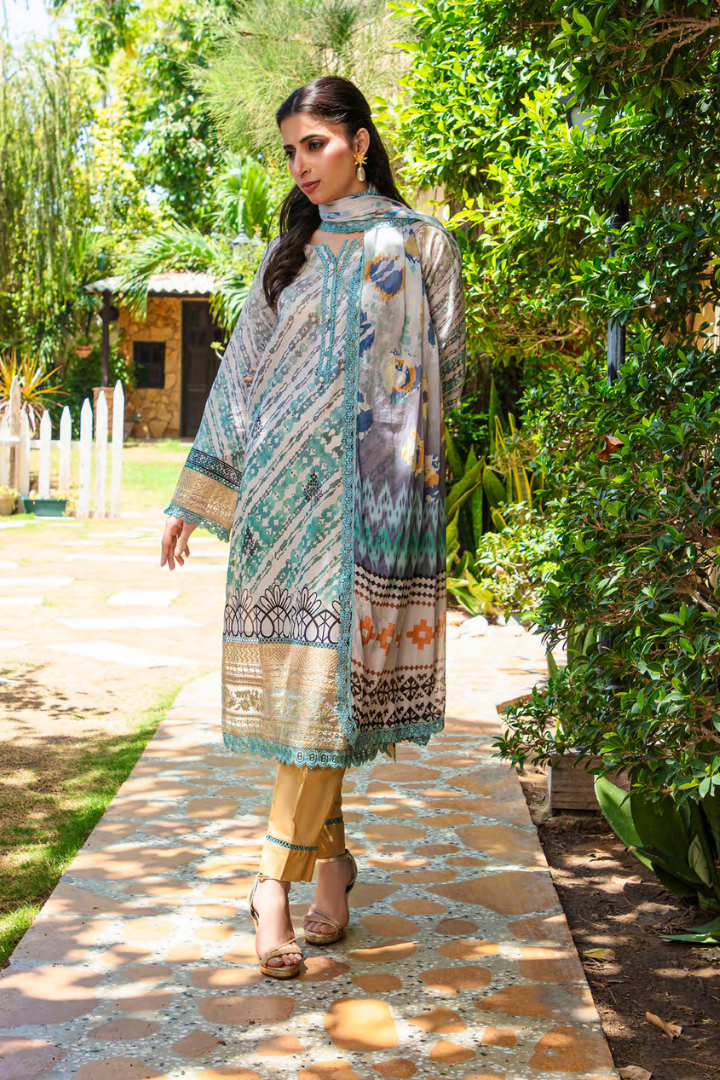 Shaanse Cotton Guldan Drop-1 Ready to Wear Collection 2026 | Off White - Mirha Fashion
