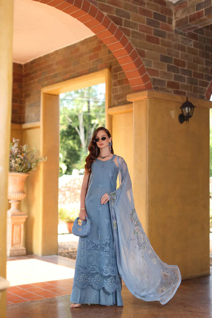 Noor By Saadia Asad Luxury Eid Handwork Schiffli Laserkari Collection 2026 | D3A-MIRELLE - Mirha Fashion