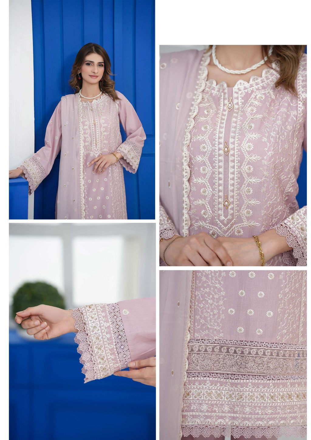 Agha Noor Cotton Ready To Wear Collection Khushi | Tea Pink