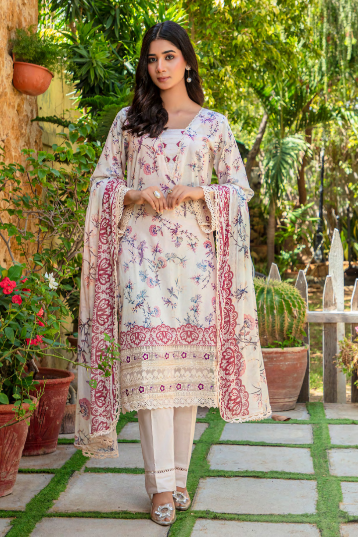 Shaanse Cotton Guldan Drop-1 Ready to Wear Collection 2026 | Skin - Mirha Fashion