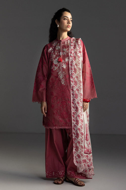 Coco By Zara Shahjahan Emb Lawn V1 Unstitched Collection 2026 | AVIONA 3-B - Mirha Fashion