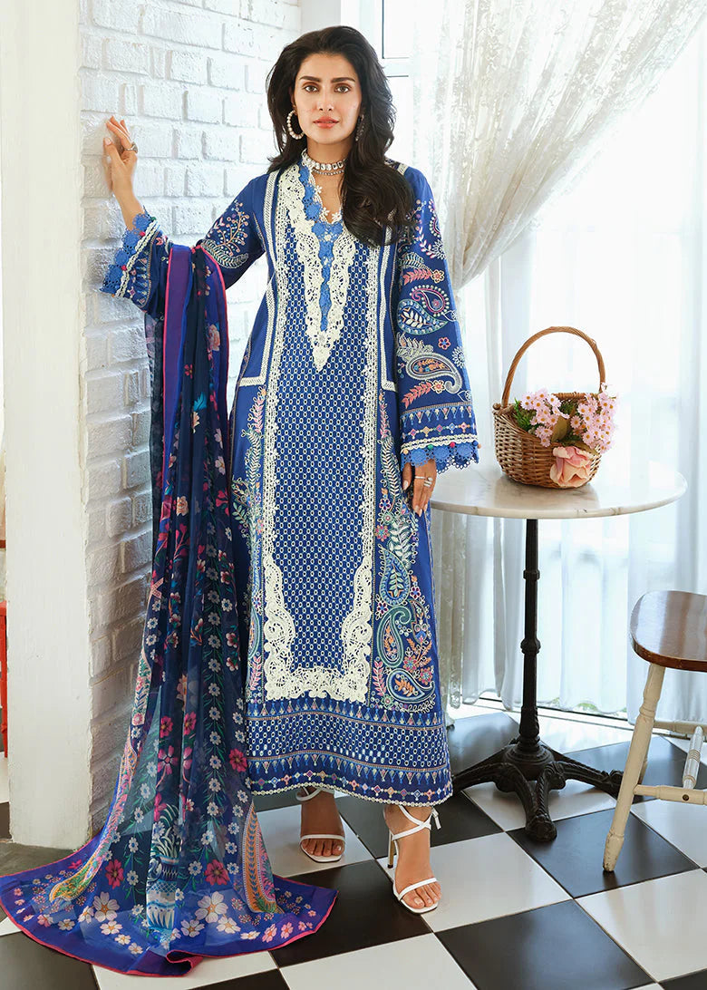 Mushq Amoi Luxury Lawn 3PCS Unstitched Collection 2026 | MUNSS260105 Moonlit Dreams
