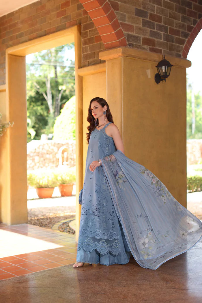 Noor By Saadia Asad Luxury Eid Handwork Schiffli Laserkari Collection 2026 | D3A-MIRELLE - Mirha Fashion