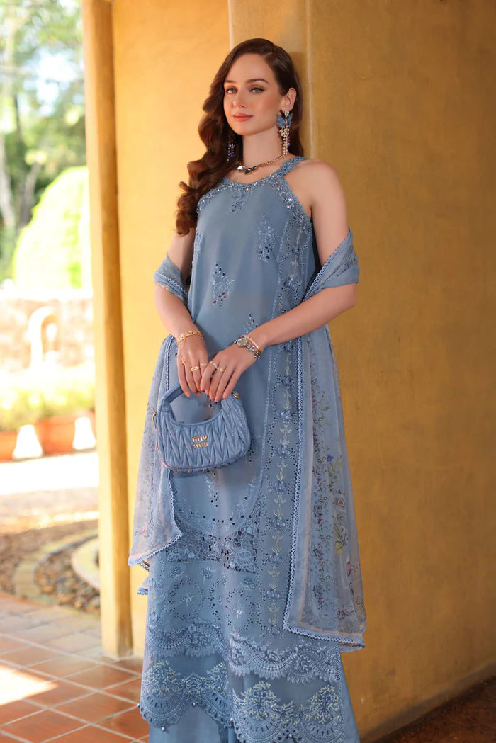 Noor By Saadia Asad Luxury Eid Handwork Schiffli Laserkari Collection 2026 | D3A-MIRELLE - Mirha Fashion