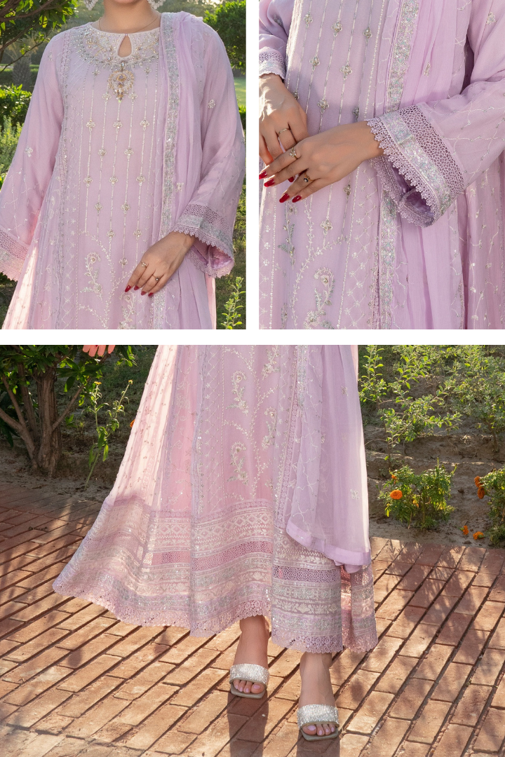 Agha Noor Luxury Gowns Rimjhim Vol-05 Ready to Wear Collection | Purple - Mirha Fashion