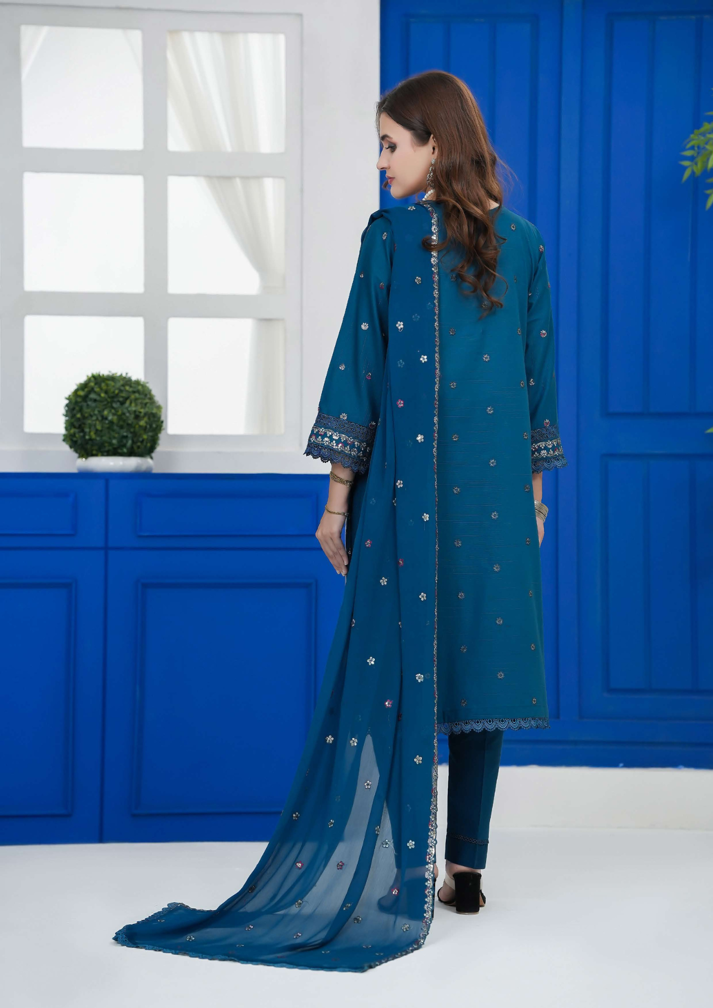 Agha Noor Cotton Ready To Wear Collection Khushi | Blue