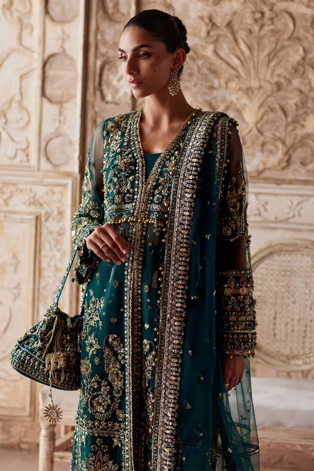 Zaha Gossamer Wedding Festive 2025 3 PCS Unstitched Collection | AYLIN-E-JADE ZC 25-05
