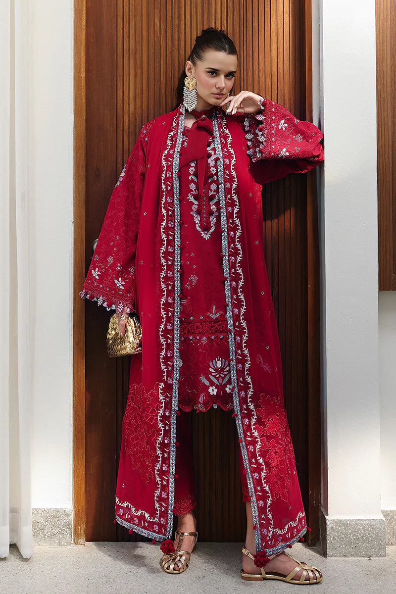 Qalamkar Chikankari Eid Edit Unstitched Collection 2026 | RUBY - Mirha Fashion