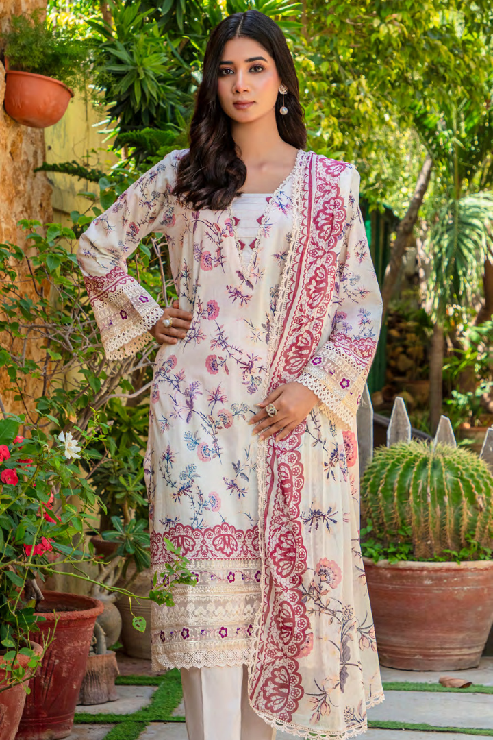 Shaanse Cotton Guldan Drop-1 Ready to Wear Collection 2026 | Skin - Mirha Fashion