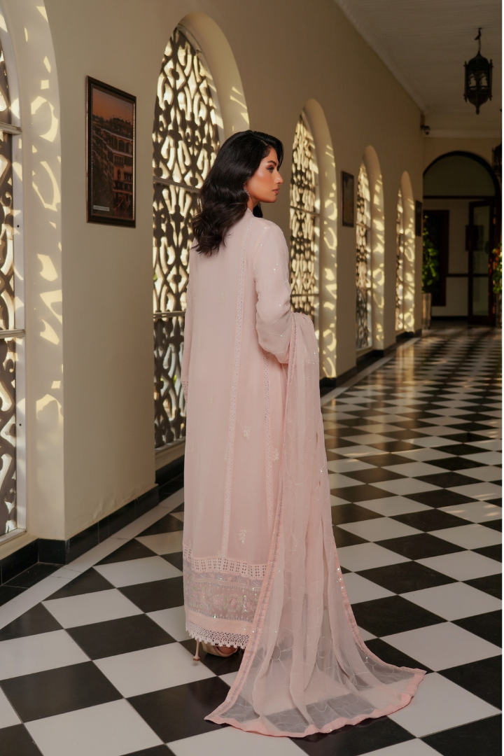 Agha Noor Luxury Gowns Afsanay Ready to Wear Collection | Light Pink