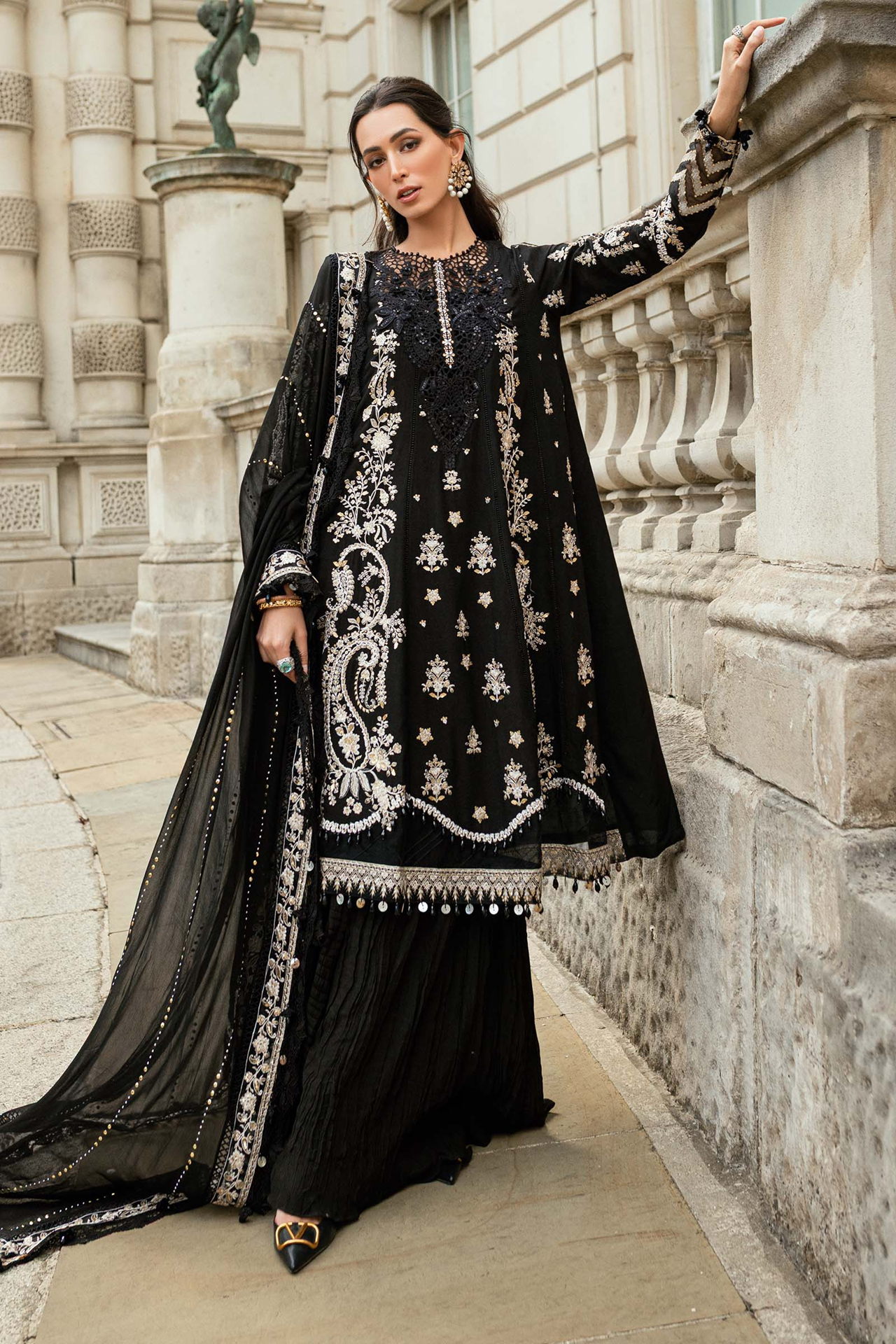 Maria B Soiree 3PCS Unstitched Formals V-01 2025 | D3