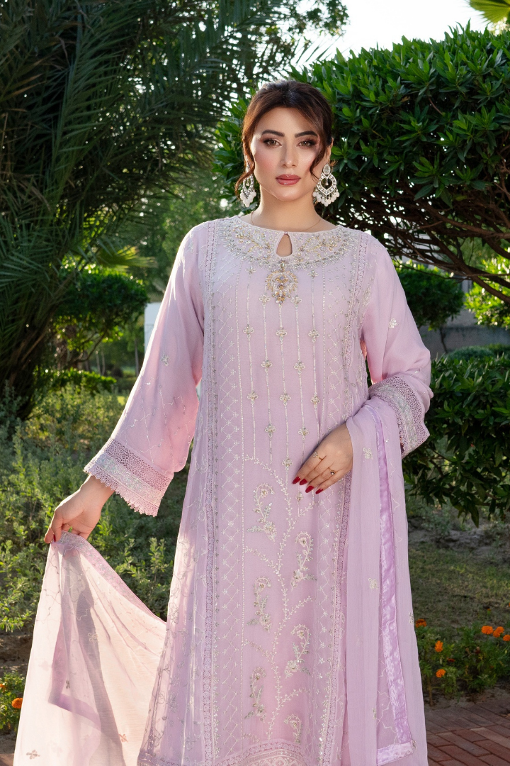 Agha Noor Luxury Gowns Rimjhim Vol-05 Ready to Wear Collection | Purple - Mirha Fashion