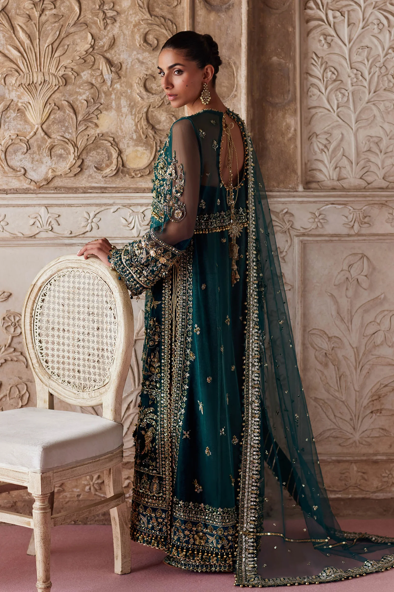 Zaha Gossamer Wedding Festive 2025 3 PCS Unstitched Collection | AYLIN-E-JADE ZC 25-05