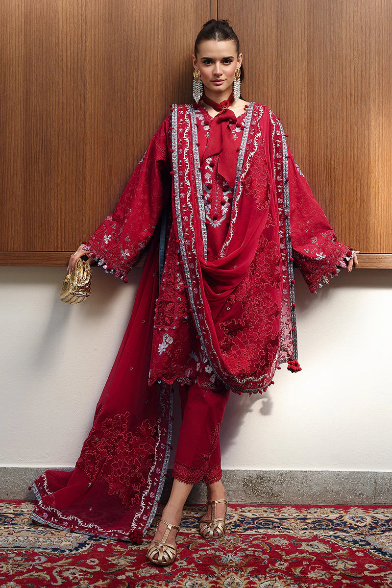 Qalamkar Chikankari Eid Edit Unstitched Collection 2026 | RUBY - Mirha Fashion