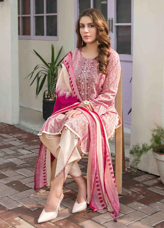 Tehzeeb By Tawakkal Embroidered Lawn Print 2023 | D-8758
