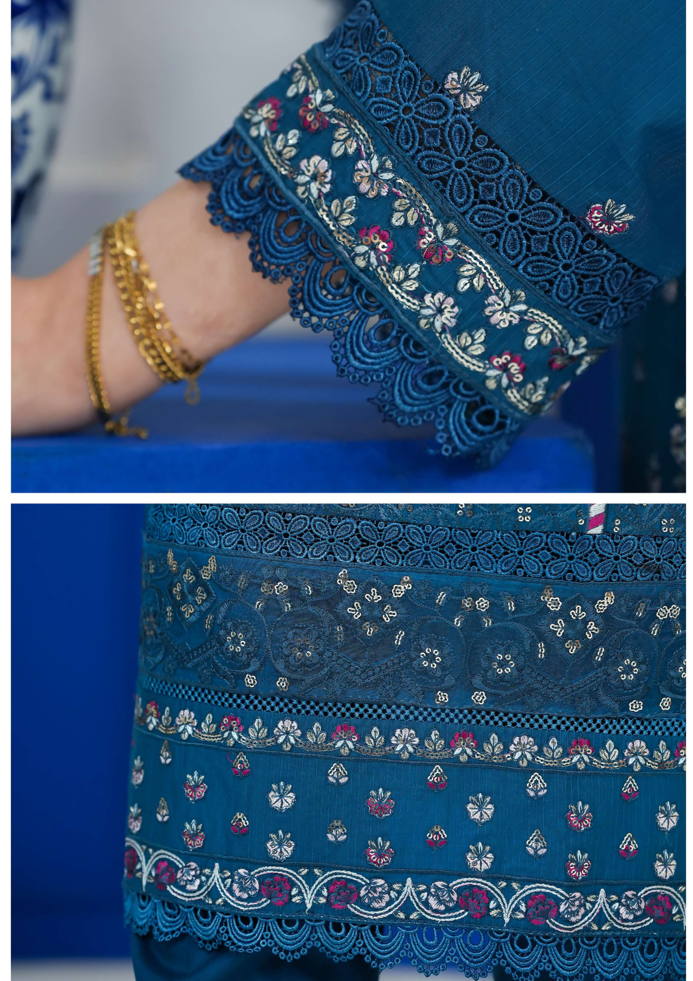 Agha Noor Cotton Ready To Wear Collection Khushi | Blue