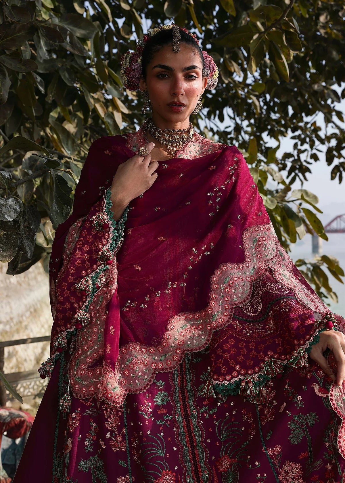 Hussain Rehar Kalabagh Luxury Lawn Unstitched Collection 2026 | D#83 ANJAS - Mirha Fashion