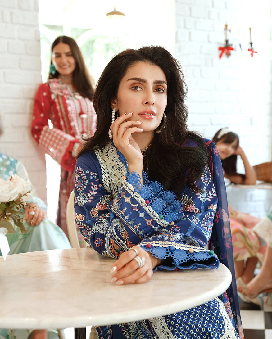 Mushq Amoi Luxury Lawn 3PCS Unstitched Collection 2026 | MUNSS260105 Moonlit Dreams