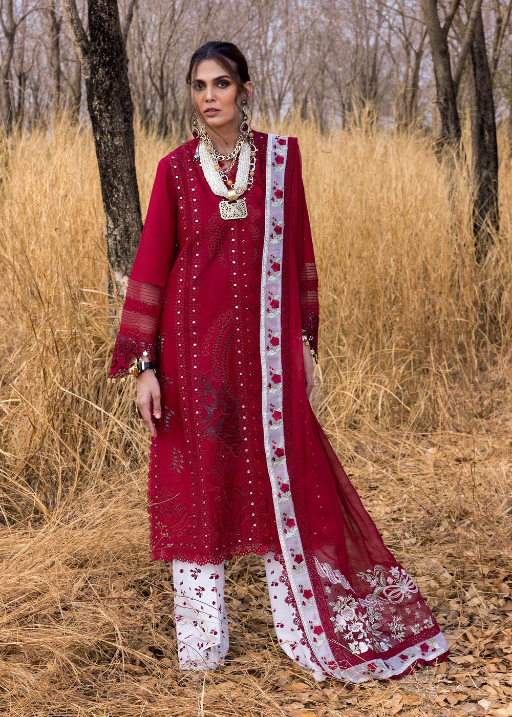 Saira Shakira Luxury Lawn 2025 | Shams A