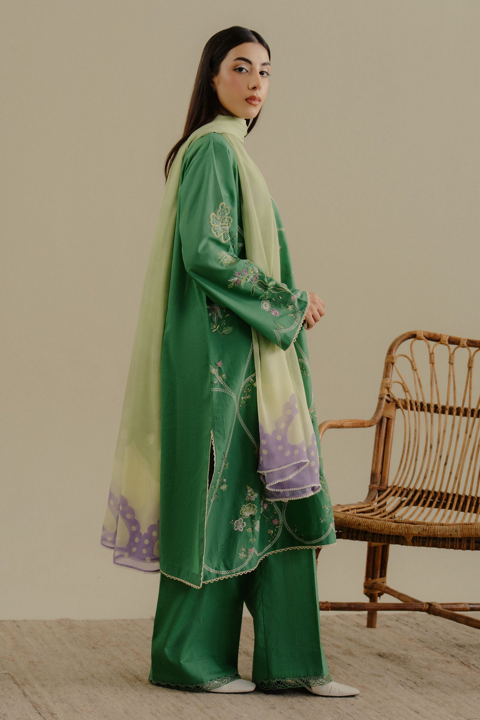 Coco Lawn Drop 2 Embroidered Eid Collection 2025 | Tara-8B