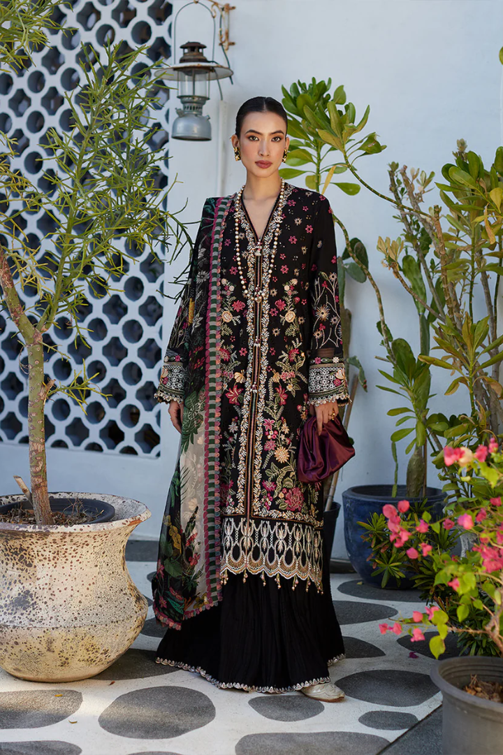 Faiza Saqlain Liliana Luxury Lawn 2024 | Merle - Mirha Fashion