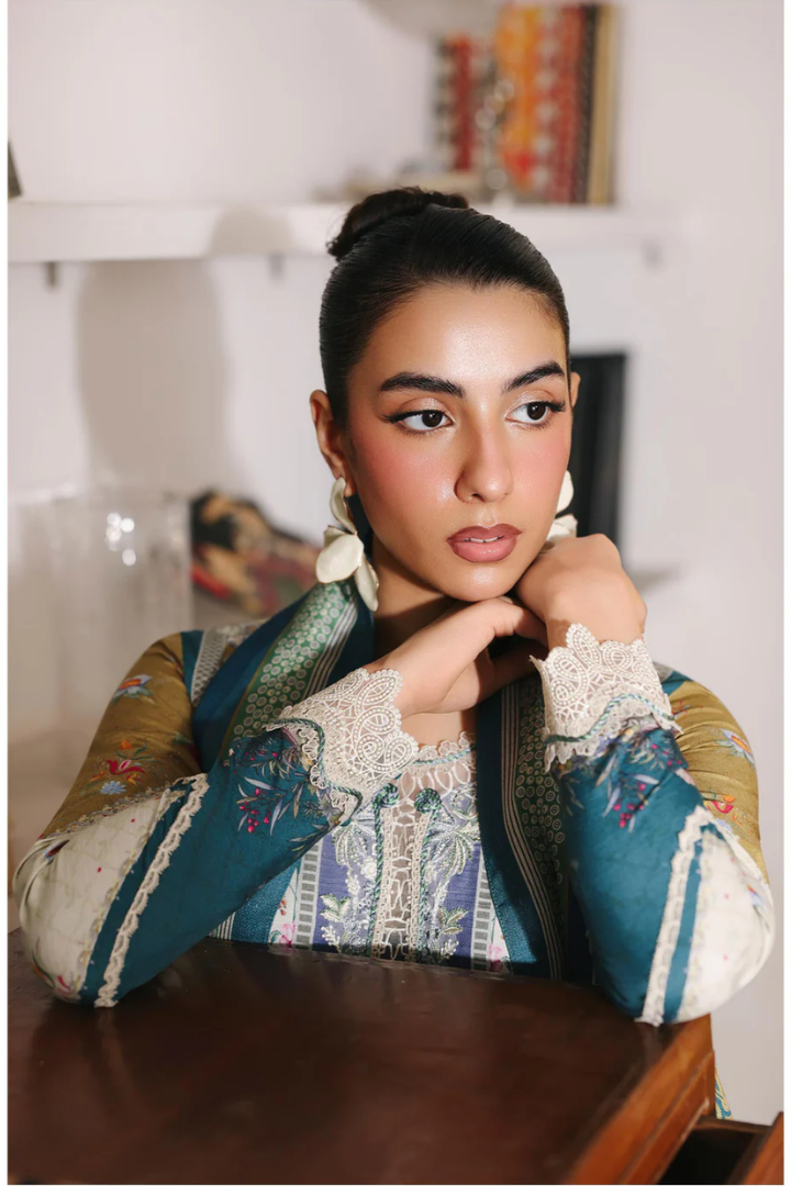 Qalamkar Qprints Winter 3PCS Unstitched Collection 2025 QW 10 A | Alina